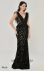 Alfa Beta B5009 Black Long Dress
