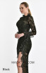 Alfa Beta B5186 Black Detail Dress 