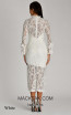 Alfa Beta B5186 White Back Dress 