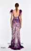 Alfa Beta B5213 Purple Back Dress