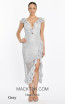 Alfa Beta B5234 Gray Front Dress
