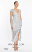 Alfa Beta B5234 Gray Side Dress