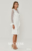 Alfa Beta B5244 White Side Dress