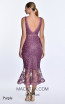 Alfa Beta B5276 Purple Back Dress