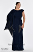 Alfa Beta B5360 Navy Blue Long Dress