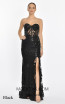 Alfa Beta B5396 Black Front Dress