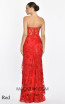 Alfa Beta B5396 Red Back Dress