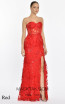 Alfa Beta B5396 Red Dress