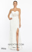 Alfa Beta B5396 White Front Dress