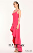Alfa Beta B5423 Fuchsia Red Side Dress