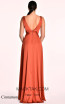 Alfa Beta B5424 Cinnamon Back Dress