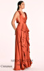 Alfa Beta B5424 Cinnamon Sleeveless Dress