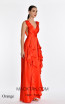 Alfa Beta B5424 Orange Sleeveless Dress