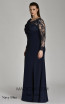 Alfa Beta B5443 Navy Blue Side Dress