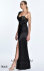 Alfa Beta 5446 Black Side Dress