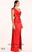 Alfa Beta 5446 Red Side Dress