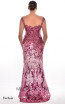 Alfa Beta B5452 Fuchsia Back Dress