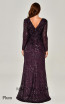 Alfa Beta B5457 Plum Back Dress