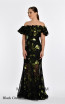 Alfa Beta B5516 Black Green Dress