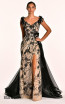 Alfa Beta B5524 Black Long Dress