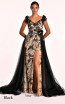 Alfa Beta B5524 Black Front Dress