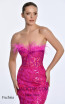 Alfa Beta 5525 Fuchsia Detail Dress