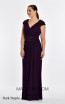 Alfa Beta B5529 Dark Purple Side Dress