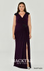 Alfa Beta B5529 Dark Purple Front Dress