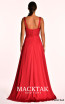 Alfa Beta B5531 Claret Red Back Dress