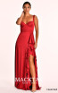 Alfa Beta B5531 Claret Red Front Dress
