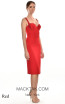 Alfa Beta B5552 Red Simple Dress