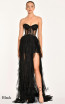Alfa Beta 5576 Black Front Dress