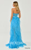 Alfa Beta B5576 Turquoise Back Dress