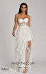 Alfa Beta 5576 White Front Dress