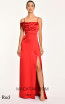 Alfa Beta B5586 Red Front Dress