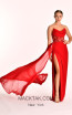 Alfa Beta B5595 Red Front Dress