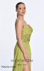 Alfa Beta B5595 Pistachio Green Detail Dress
