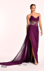 Alfa Beta B5595 Plum Evening Dress