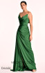 Alfa Beta 5617 Emerald Satin Dress