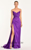 Alfa Beta 5617 Purple Front Dress