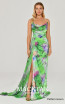 Alfa Beta B5618 Pattern Green Front Dress