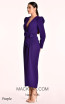 Alfa Beta B5625 Purple Crepe Dress