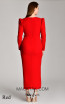 Alfa Beta B5625 Red Long Sleeve Dress