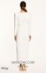 Alfa Beta B5625 White Back Dress