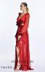 Alfa Beta B5638 Claret Red Side Dress