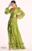 Alfa Beta B5638 Green Long Sleeve Dress