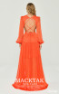 Alfa Beta B5638 Indigo Orange Back Dress