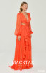 Alfa Beta B5638 Indigo Orange Dress
