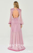 Alfa Beta B5638 Indigo Pink Back Dress