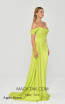 Alfa Beta 5649 Apple Green Satin Dress